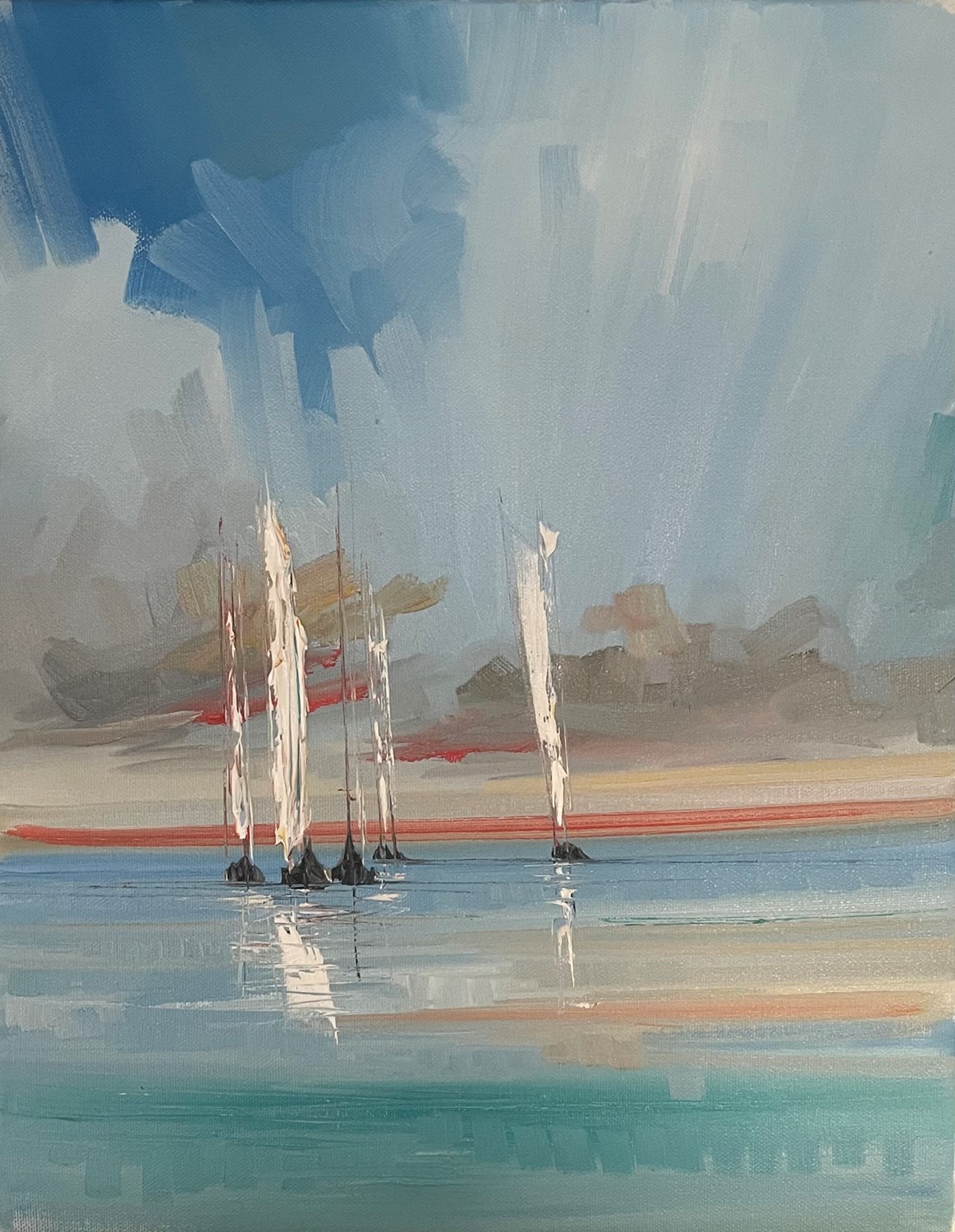 'Lovely sails' by artist Rosanne Barr