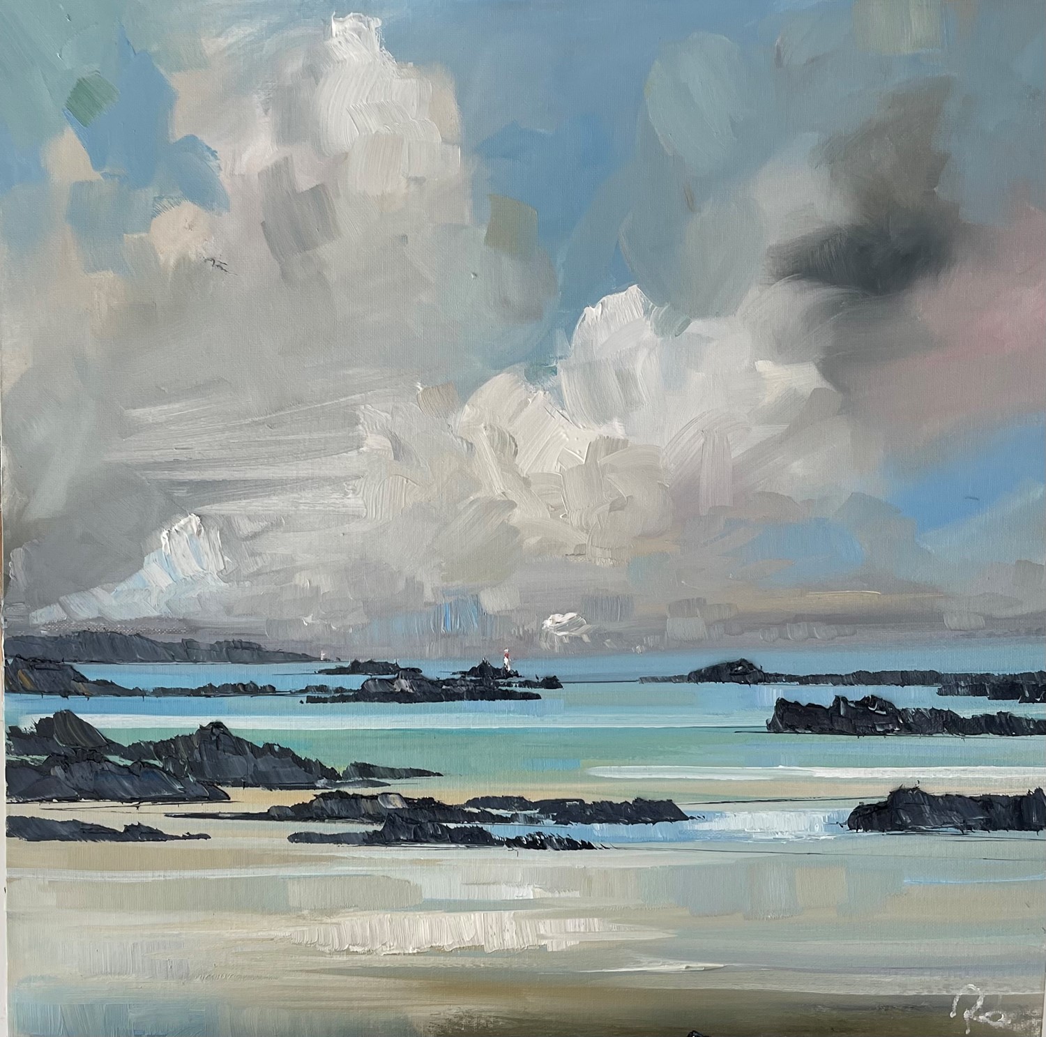 'Beacons and Billowing clouds ' by artist Rosanne Barr