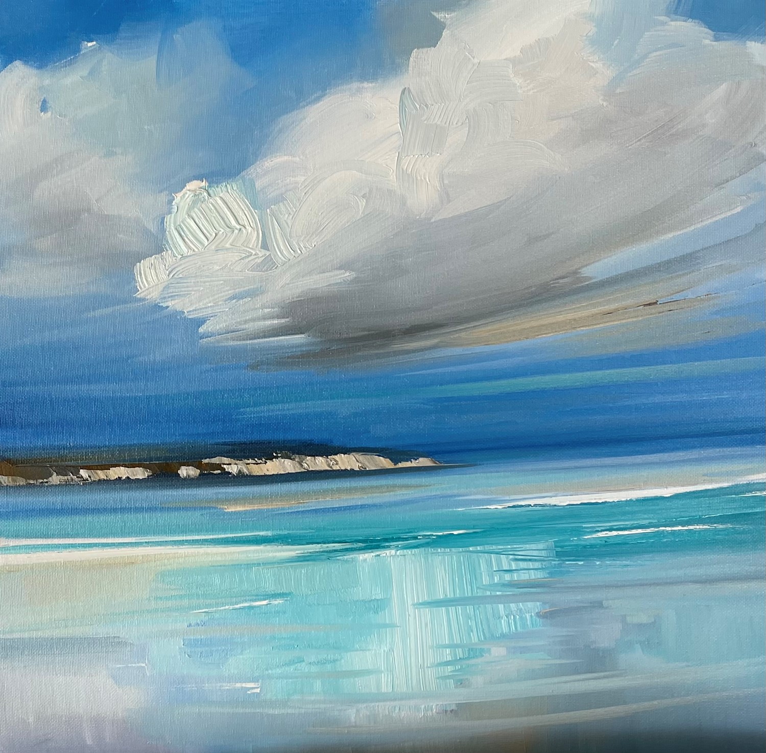 'Wet pools, silver sands ' by artist Rosanne Barr