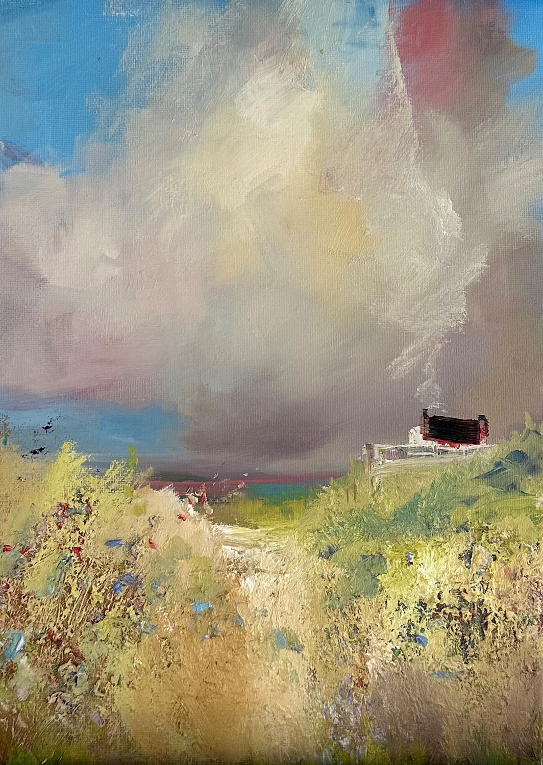 'Nestled on the hill' by artist Rosanne Barr