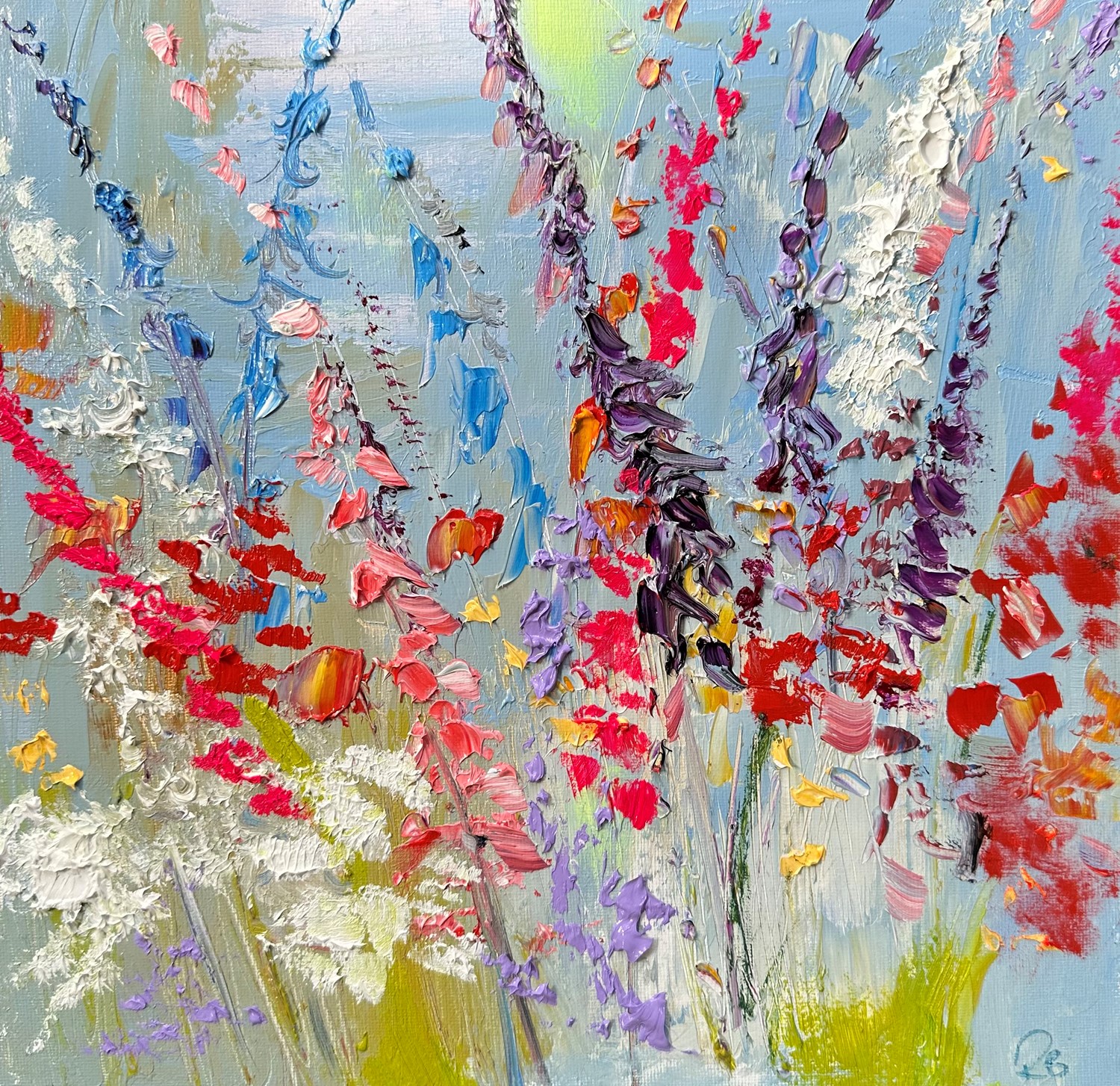 'Amid the florals ' by artist Rosanne Barr