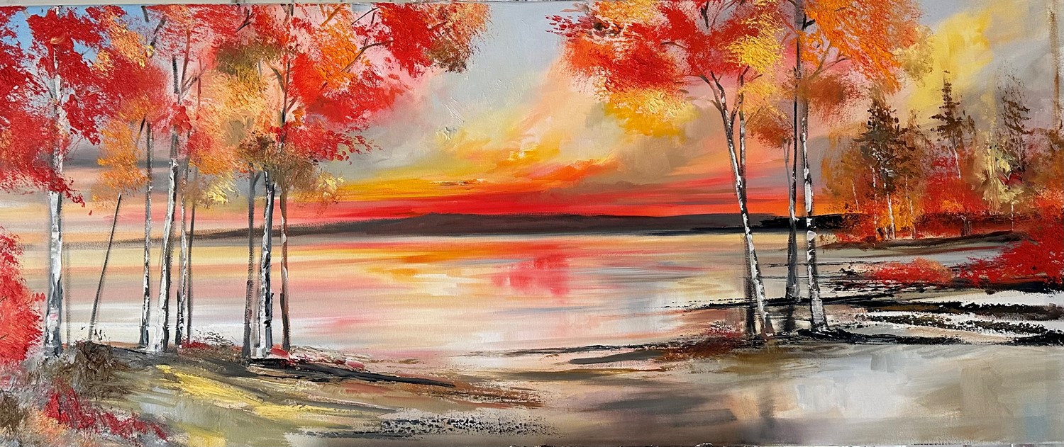 'Autumnal Stroll' by artist Rosanne Barr