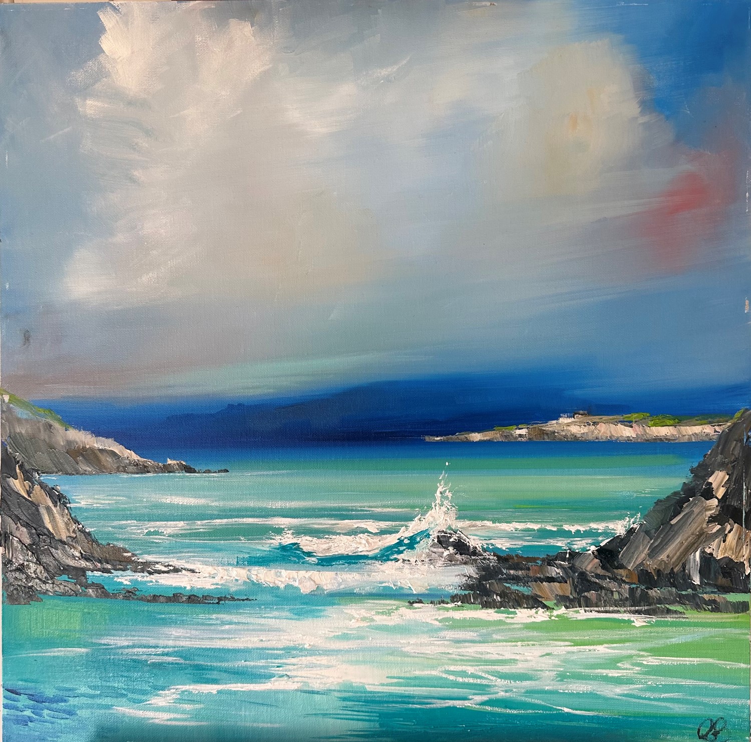 'A little inlet surf' by artist Rosanne Barr