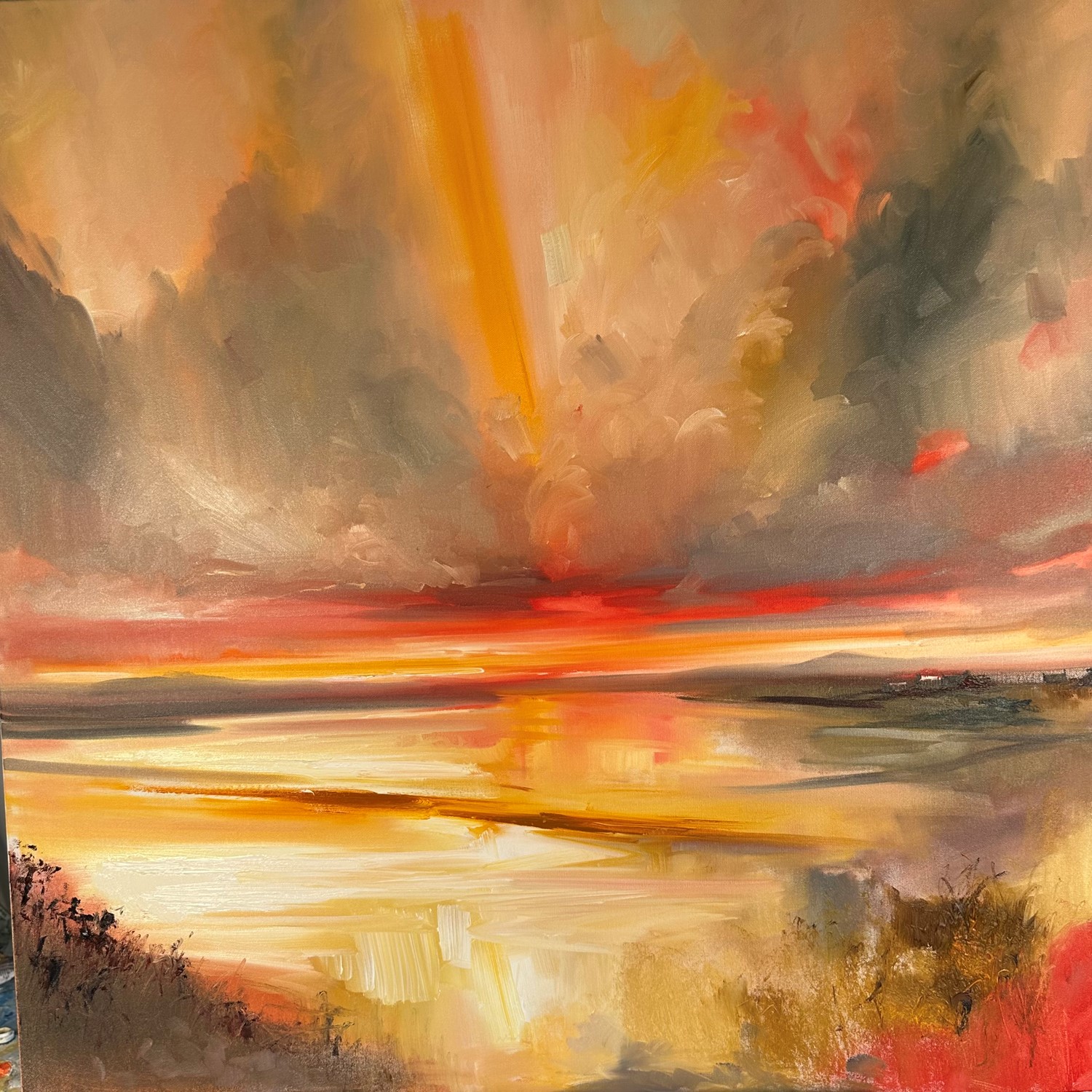 'Shadowing the sunset' by artist Rosanne Barr