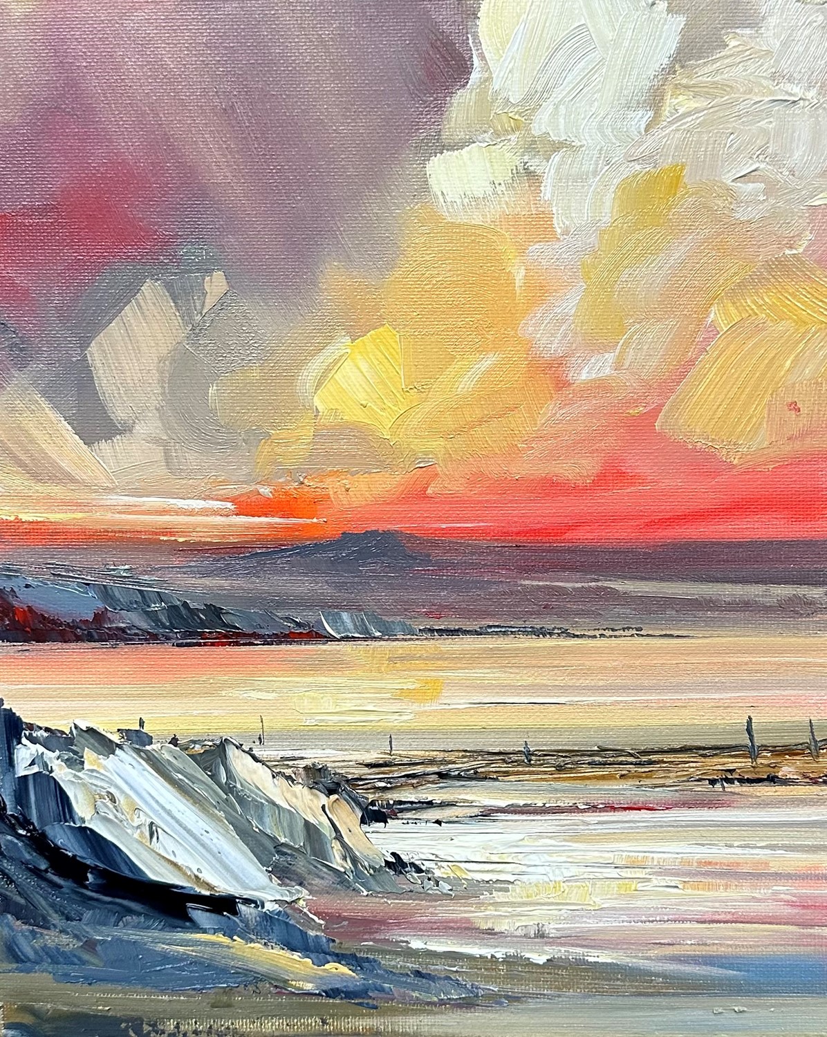 'Summer sunset clouds' by artist Rosanne Barr